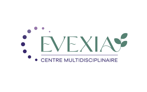 Image de marque conçu par Carole Guérard Designer graphique, pour le Centre Evexia Massothérapie et Ostéopathie.